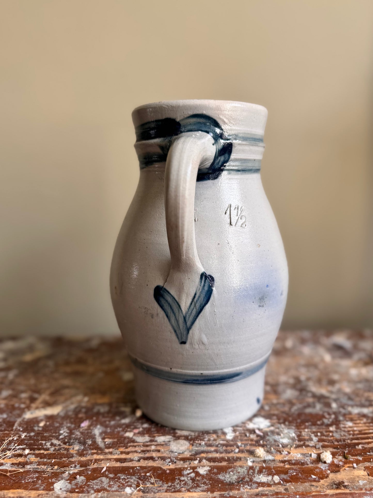 Vintage French stoneware jug