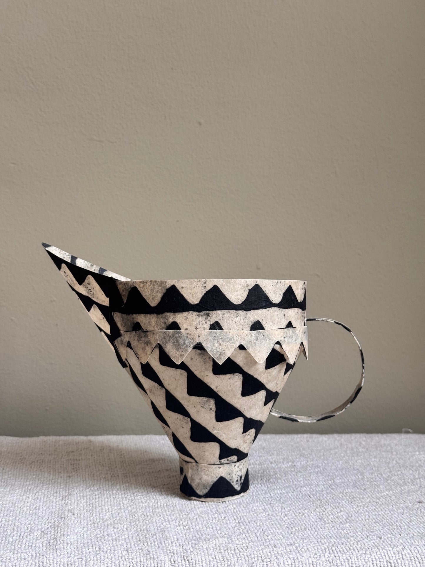 Handmade Paper Vessel by Karen Stephens | Frill Jug