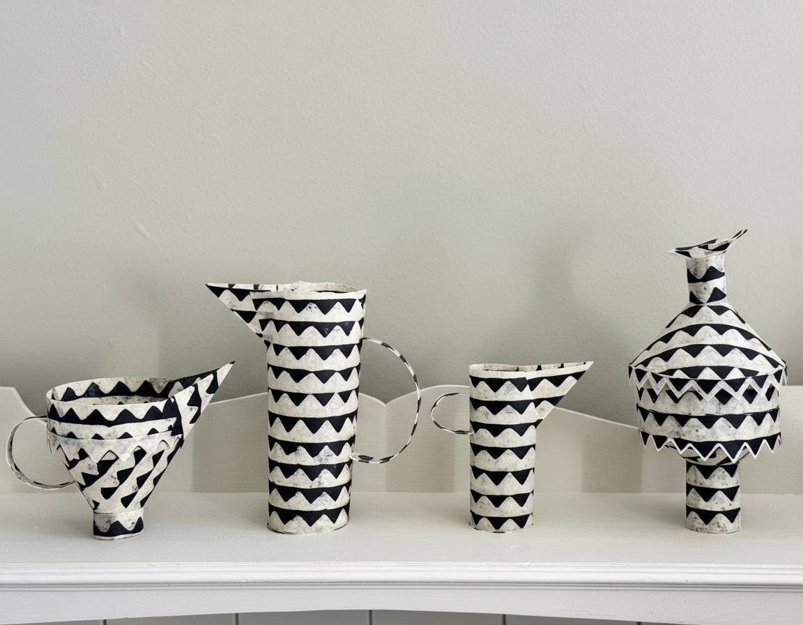 Handmade Paper Vessel by Karen Stephens | Tall Jug