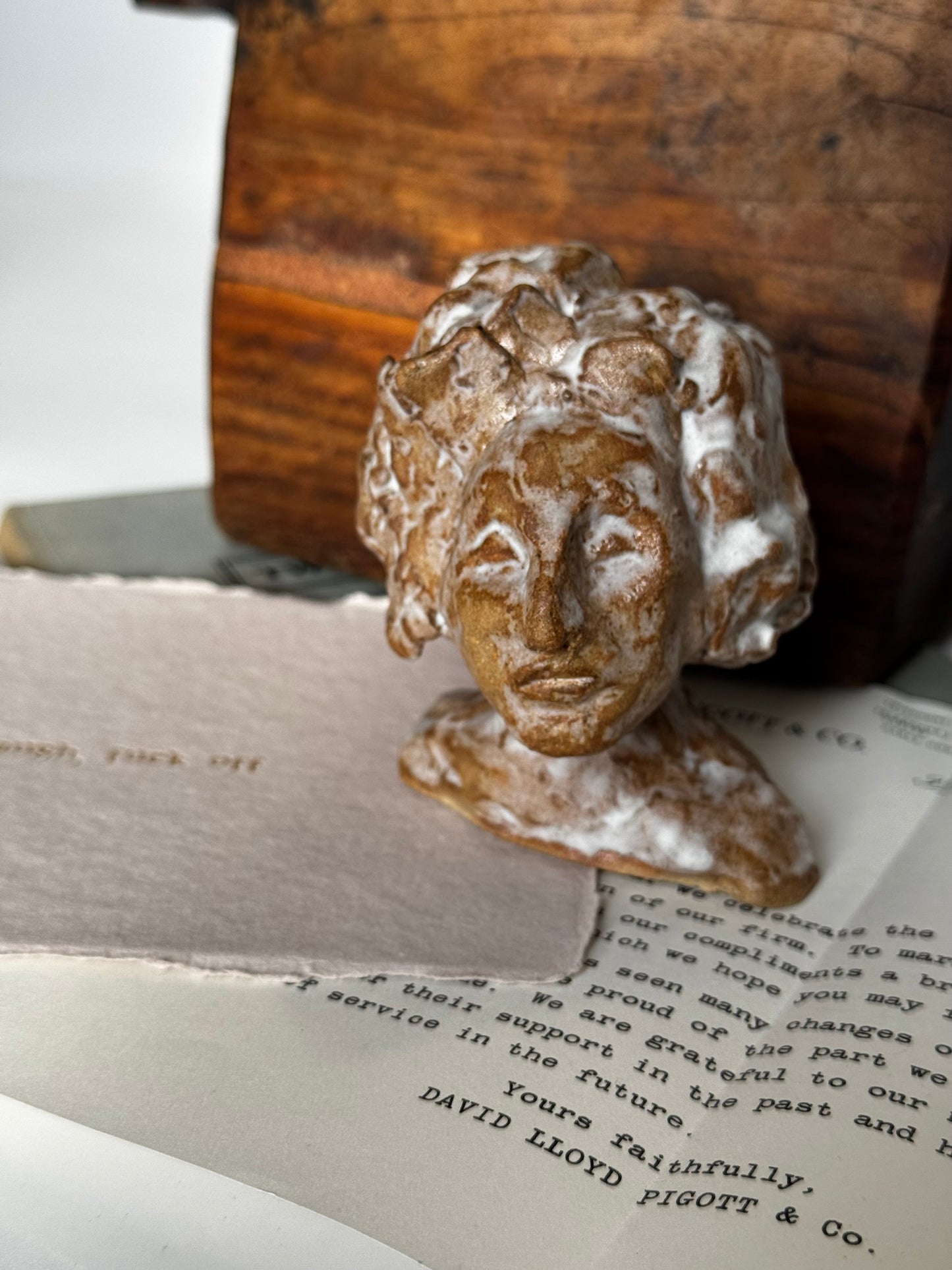 Miniature Ceramic Portrait Bust