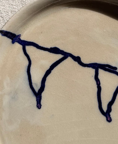 Handmade bunting plates