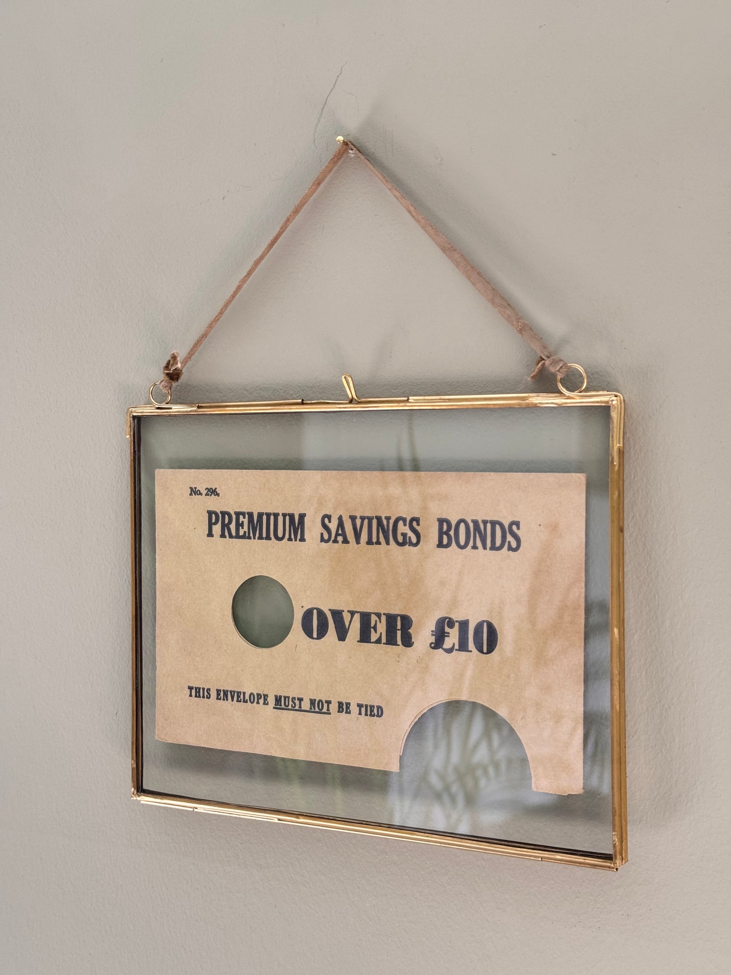 Large hanging glass display frame | landscape
