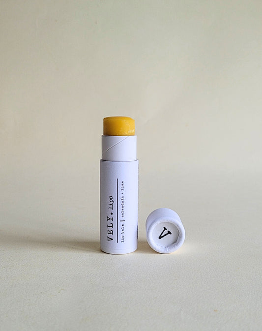 Natural Vegan Lip Balm | Calendula Extract and Lime