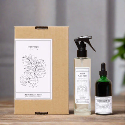 Norfolk Natural Living Indoor Plant Food Gift Set natural plant food and atomiser